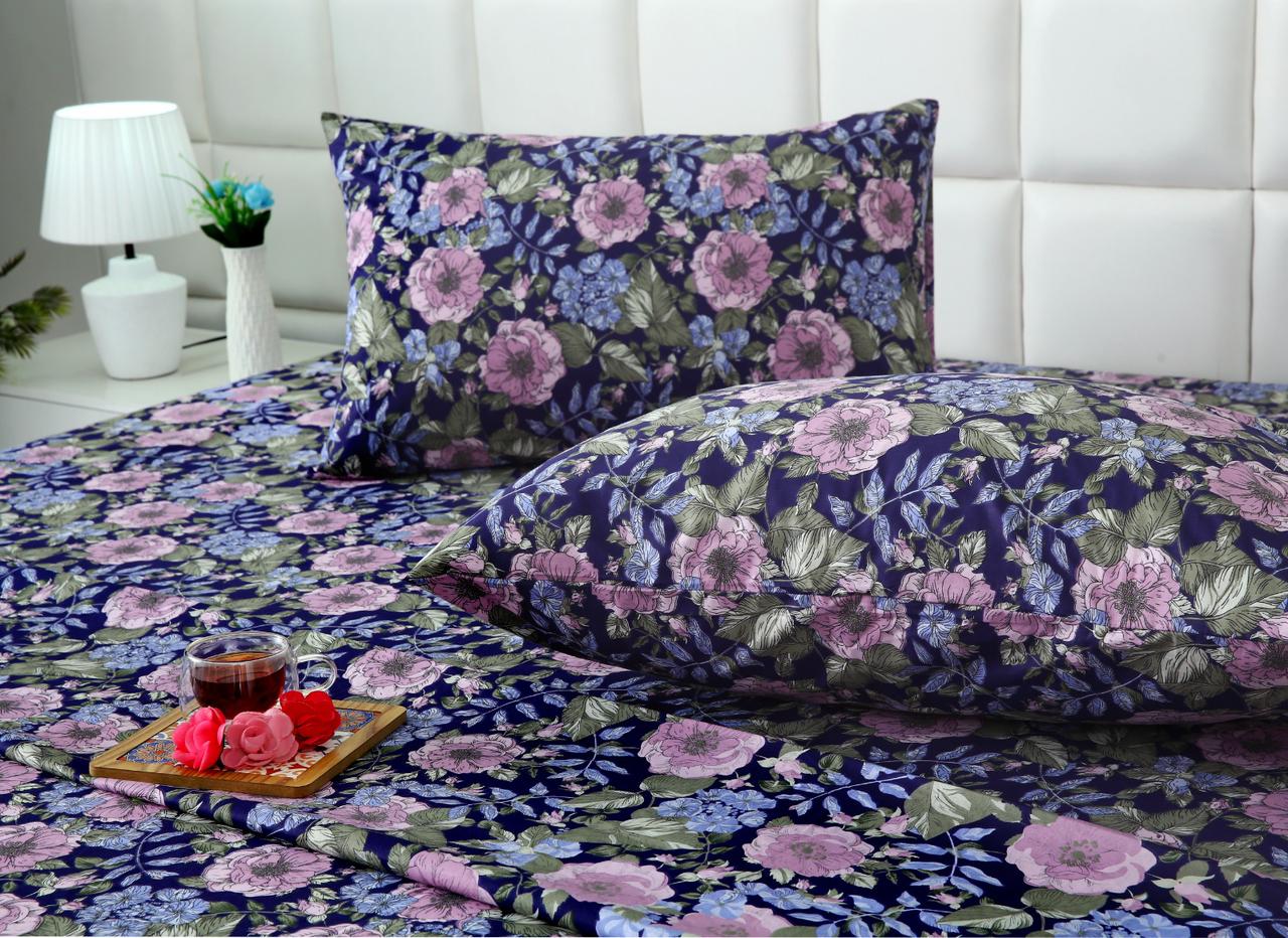 3 PCs Double Bed Sheet With Same Packing- Sensation Bed Sheets Apricot