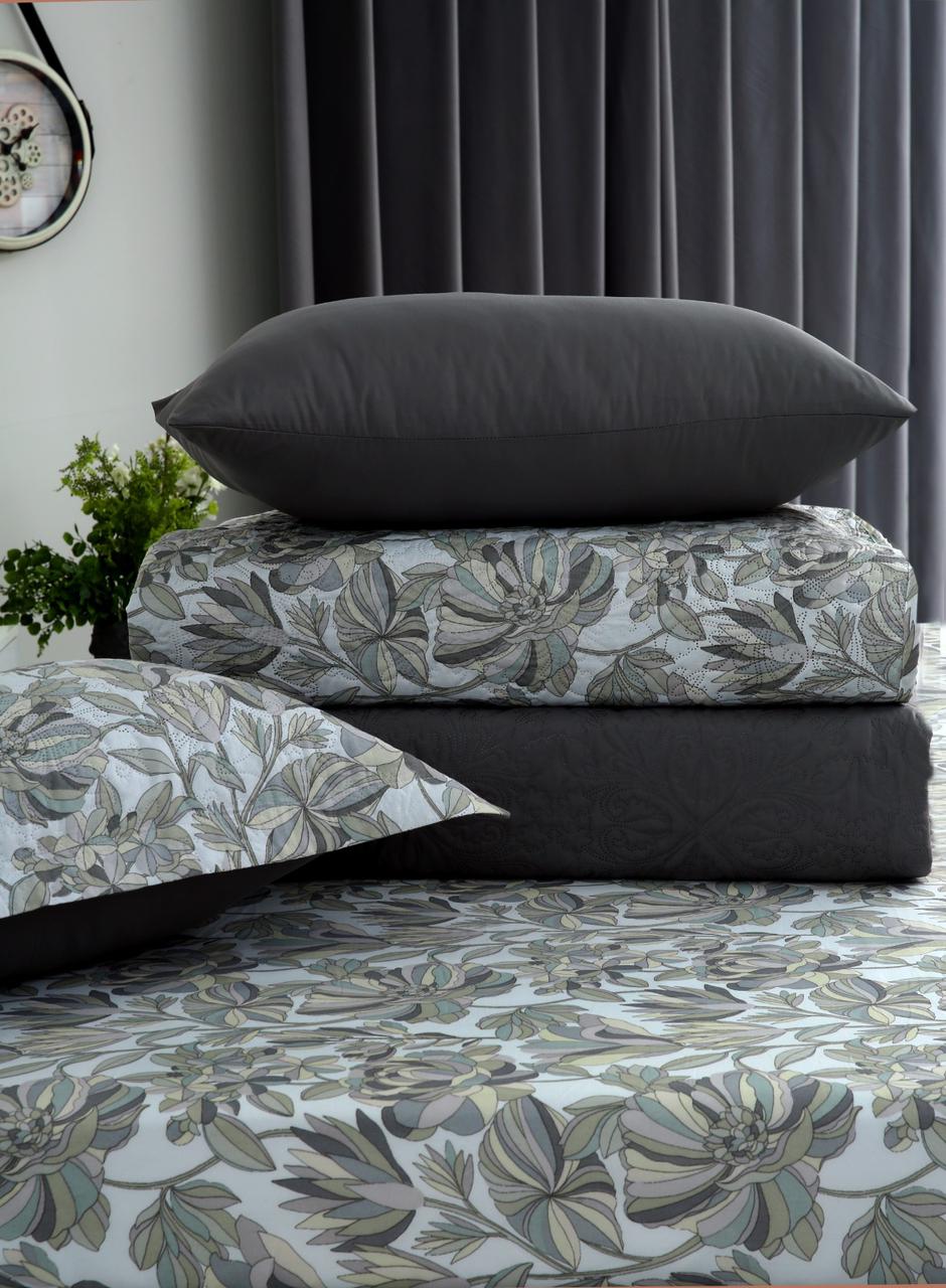6 PCs Bed Spread Set- Buds Floral Bed Spread Apricot