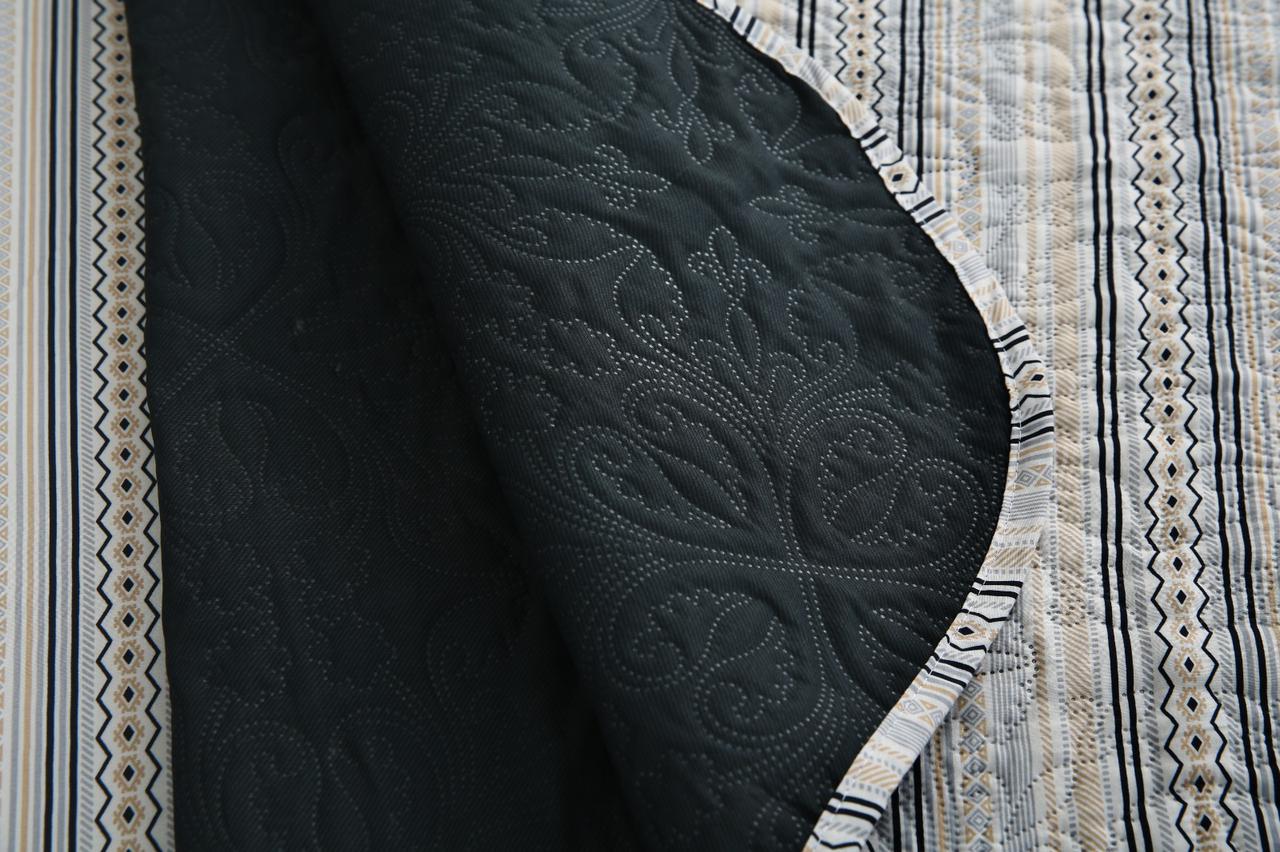 6 PCs Bed Spread Set- Slate Bed Spread Apricot
