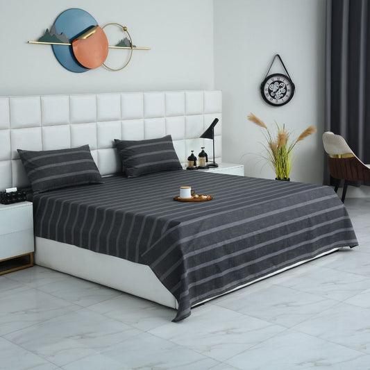 3 PCs Double Bed Sheet-DB274 BED SHEET Apricot