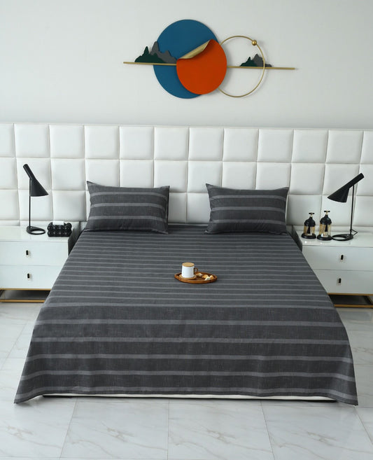 3 PCs Double Bed Sheet-DB274 BED SHEET Apricot