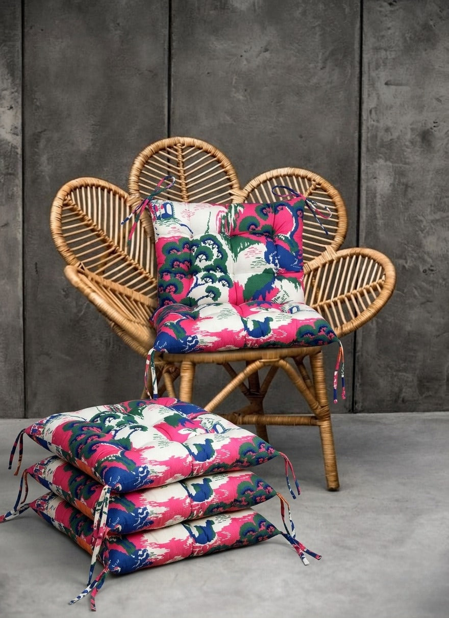 Digital Printed Chair Seaters- CS0014 cushions Apricot