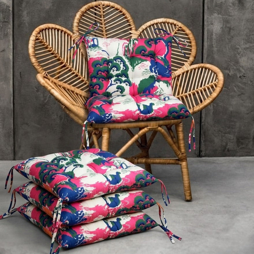 Digital Printed Chair Seaters- CS0014 cushions Apricot