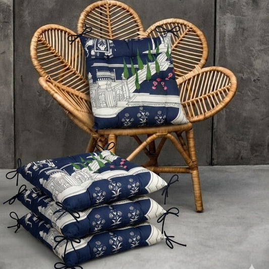 Digital Printed Chair Seaters- CS0026 cushions Apricot