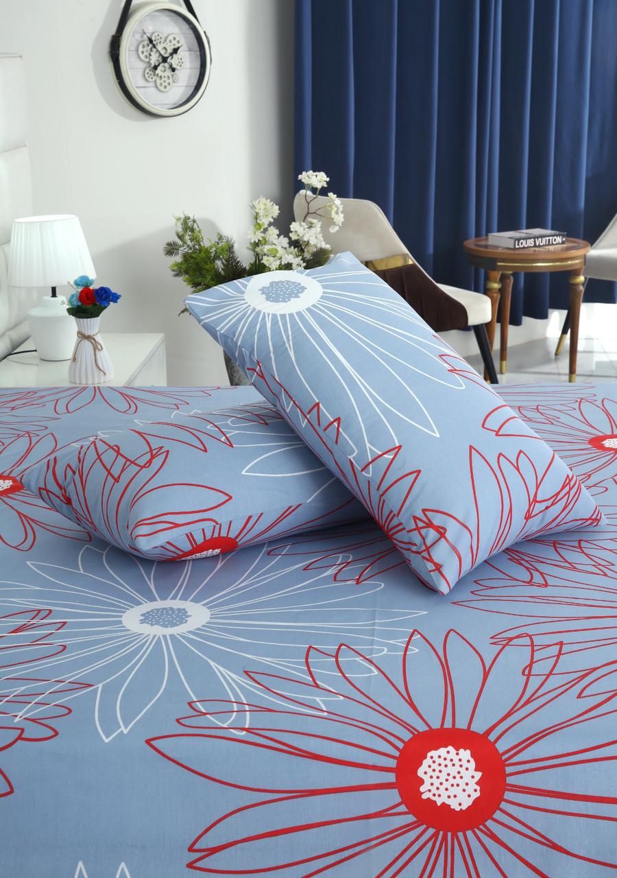 3 PCs Double Bed Sheet-DB-275 Bed Sheets Apricot