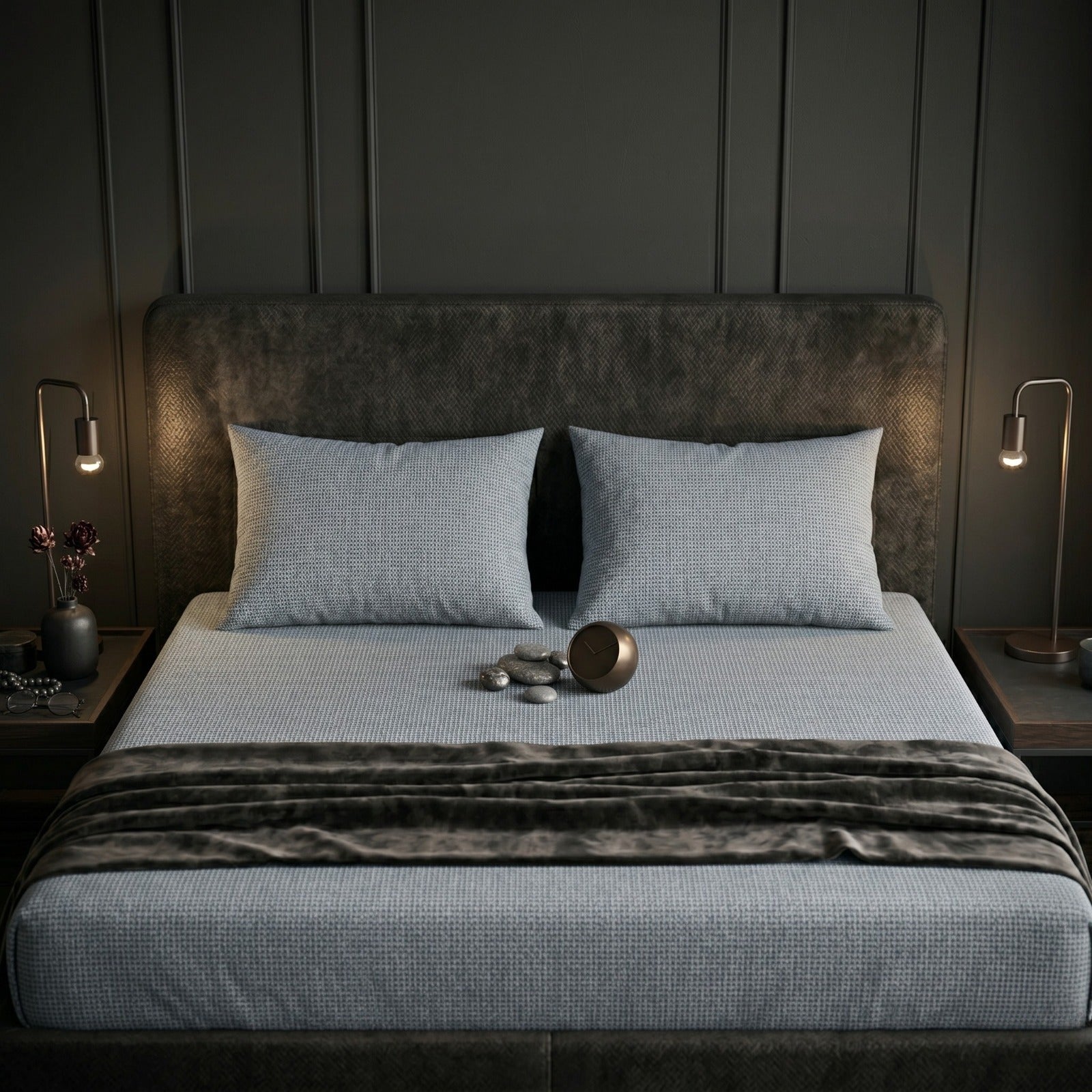 Fitted Bed Sheet- FT003 Fitted Sheets Apricot