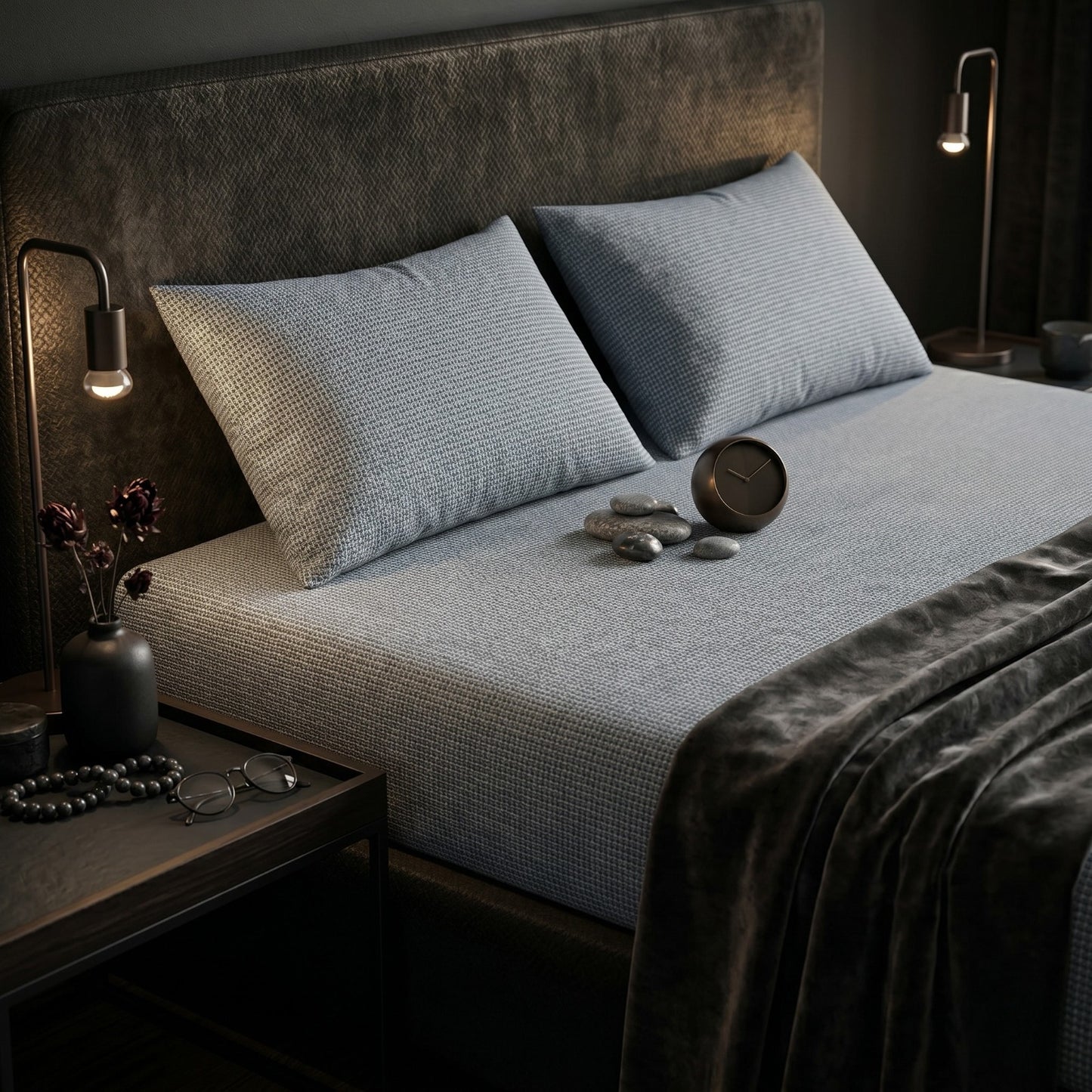 Fitted Bed Sheet- FT003 Fitted Sheets Apricot