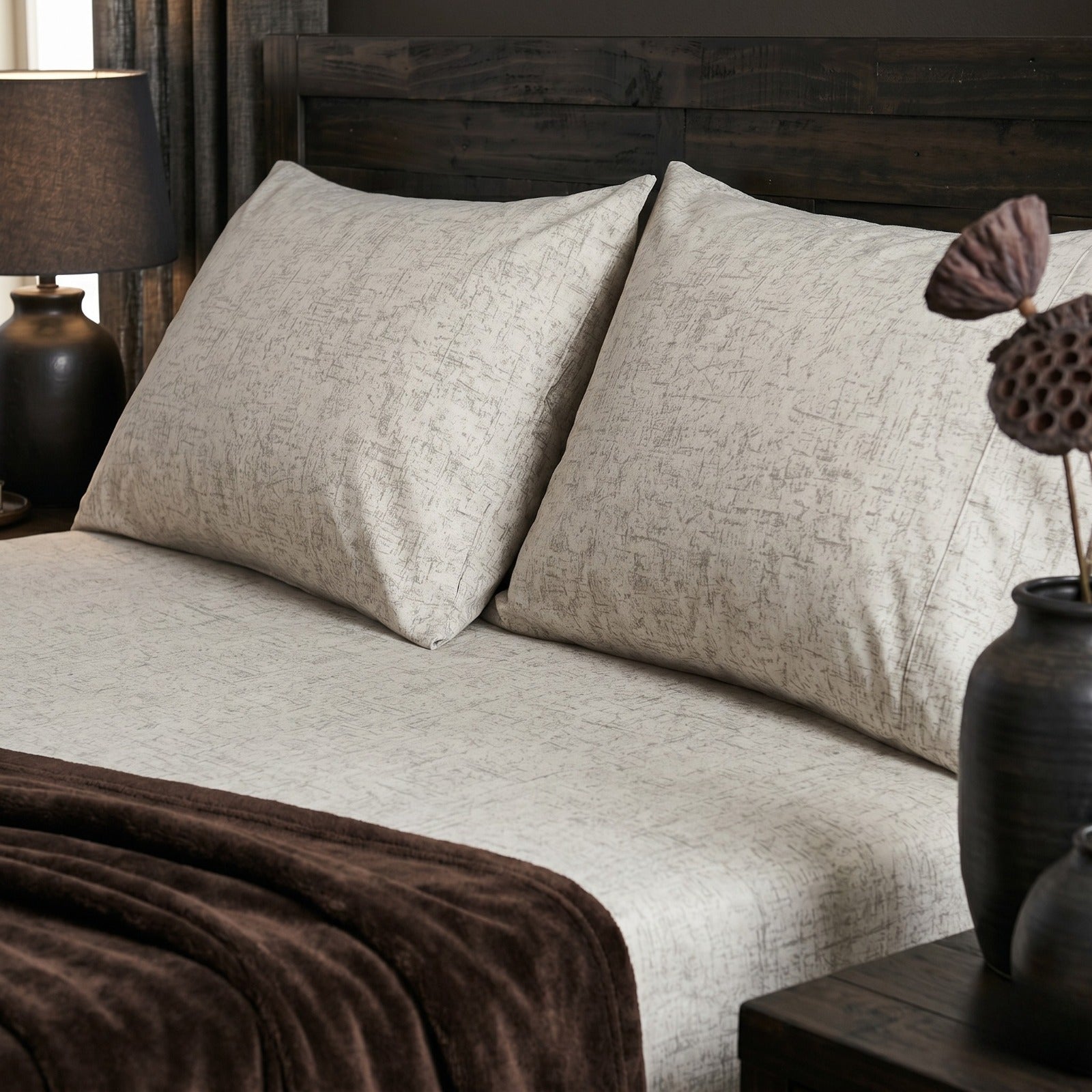 Fitted Bed Sheet- FT004 Fitted Sheets Apricot