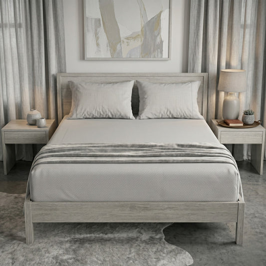 Fitted Bed Sheet- FT005 Fitted Sheets Apricot