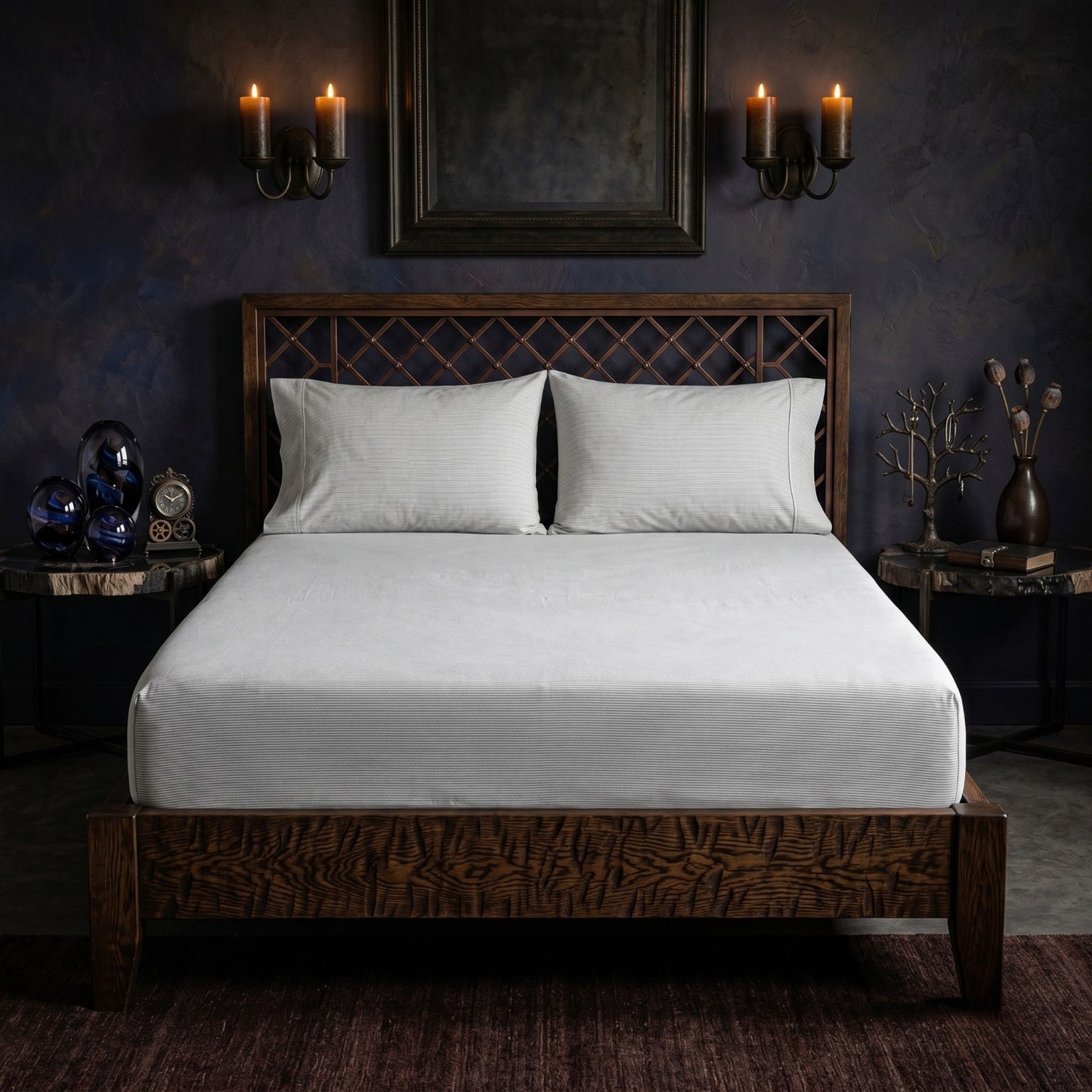 Fitted Bed Sheet- FT006 Fitted Sheets Apricot