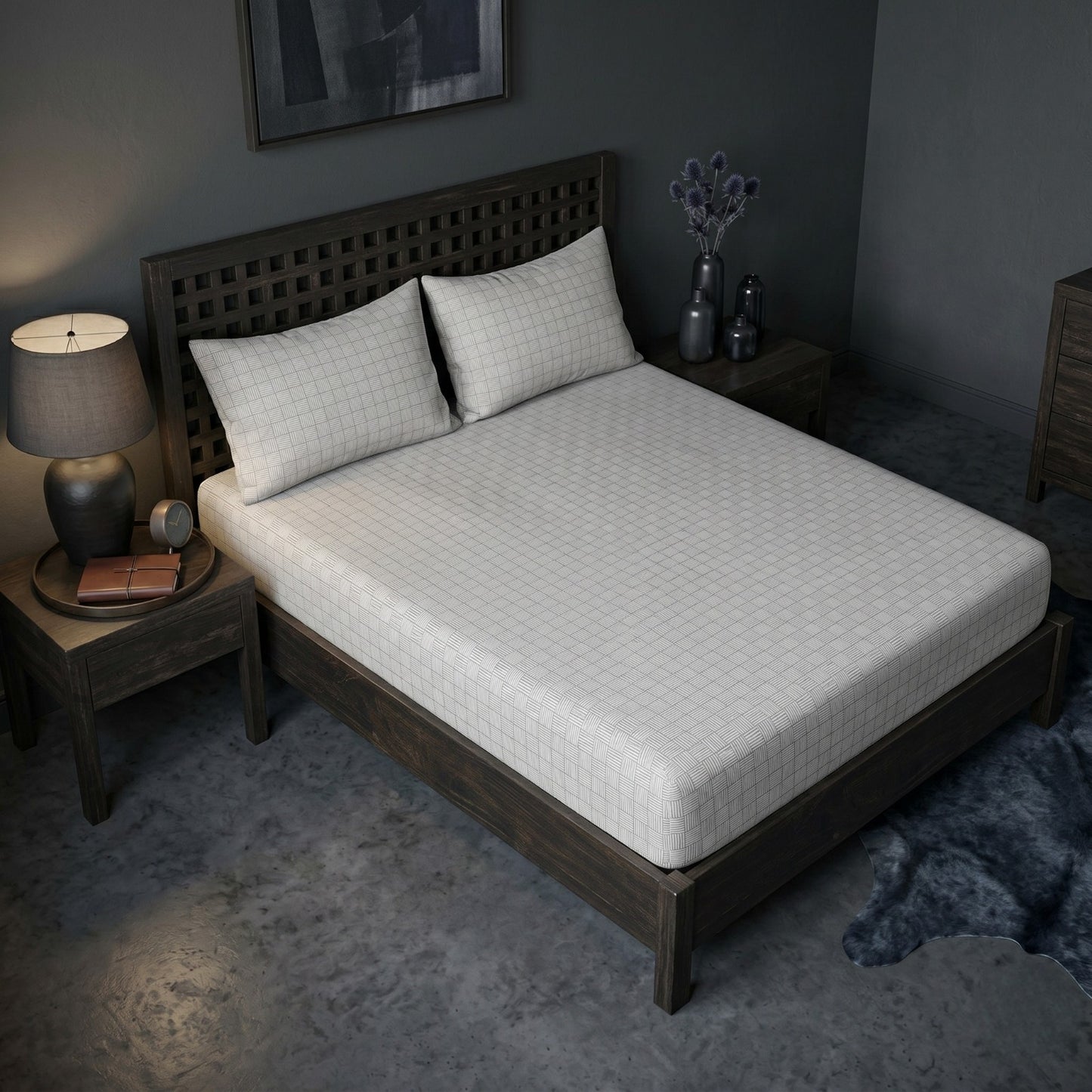 Fitted Bed Sheet- FT007 Fitted Sheets Apricot
