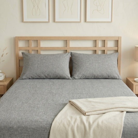 Fitted Bed Sheet- FT001 Fitted Sheets Apricot
