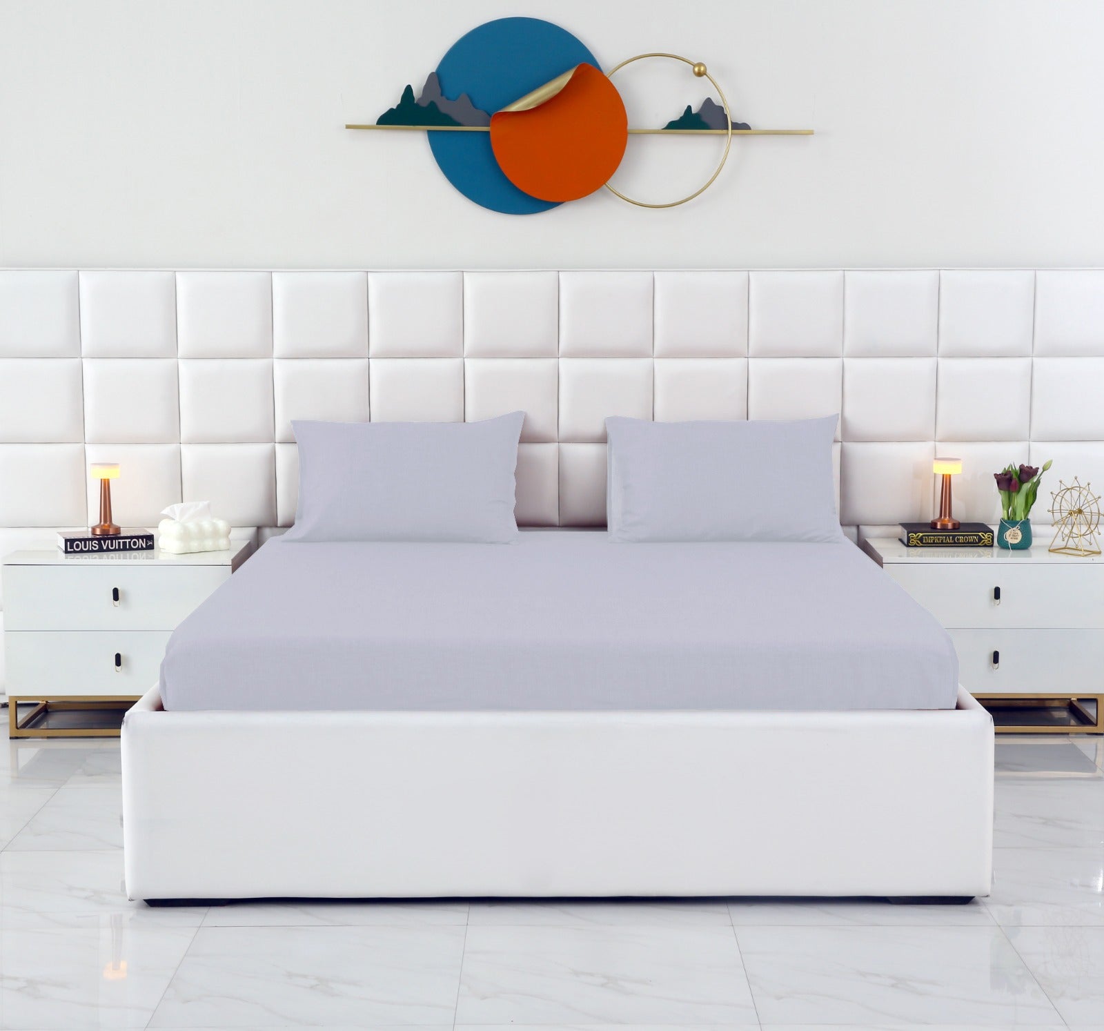 Fitted Bed Sheet-FT0023 Fitted Sheets Apricot
