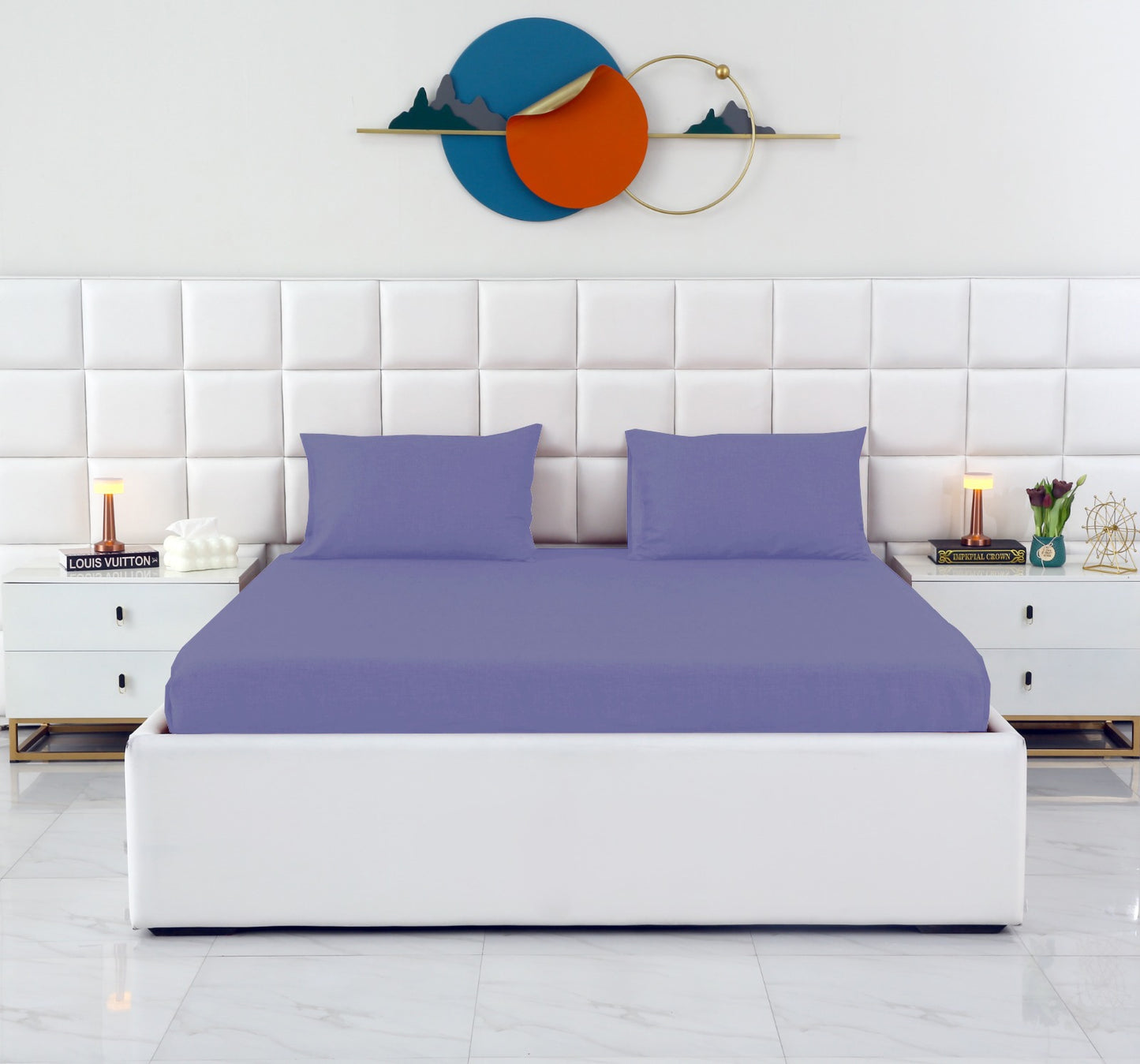 Fitted Bed Sheet-FT0019 Fitted Sheets Apricot