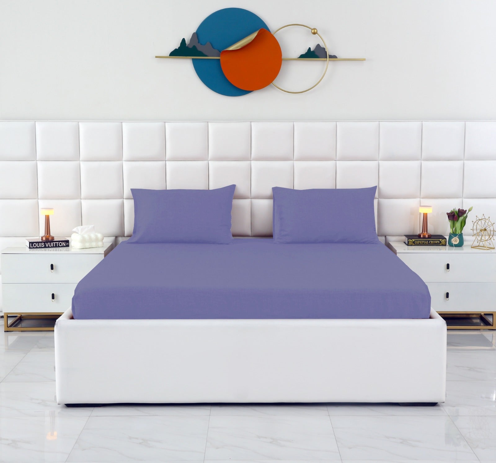 Fitted Bed Sheet-FT0019 Fitted Sheets Apricot