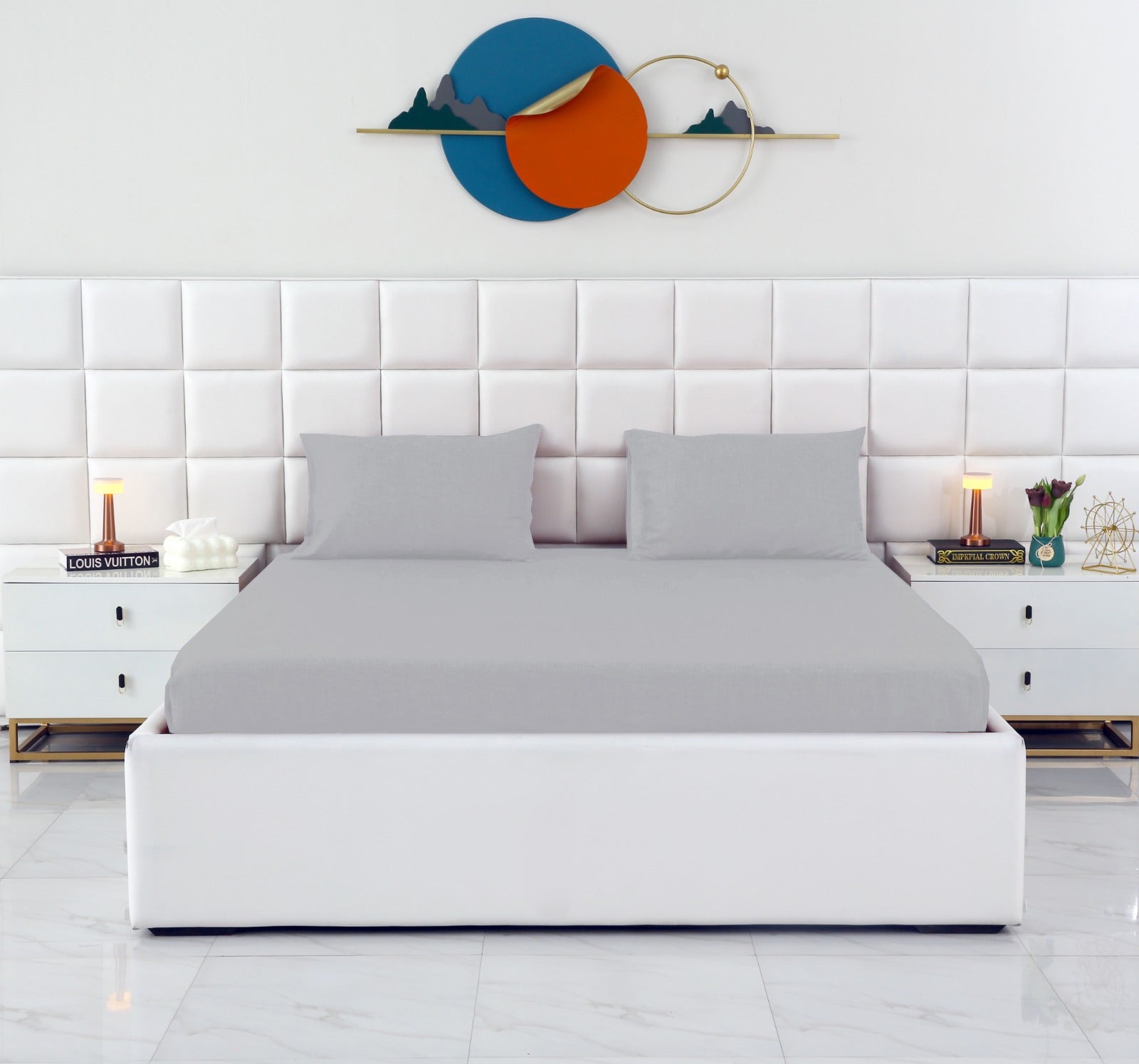 Fitted Bed Sheet-FT0022 Fitted Sheets Apricot