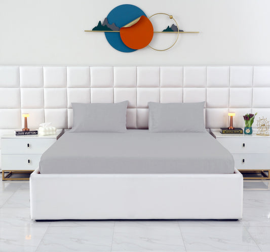 Fitted Bed Sheet-FT0022 Fitted Sheets Apricot