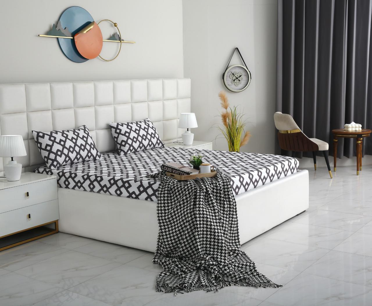Fitted Bed Sheet- FT0036 Fitted Sheets Apricot