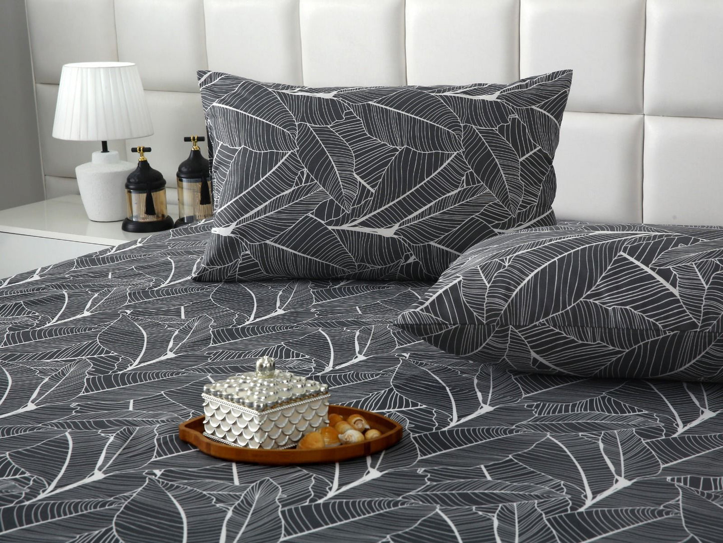 3 PCs Double Bed Sheet With Same Packing- Ash Petals Bed Sheets Apricot