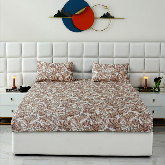 Fitted Bed Sheet- FT0040 Fitted Sheets Apricot