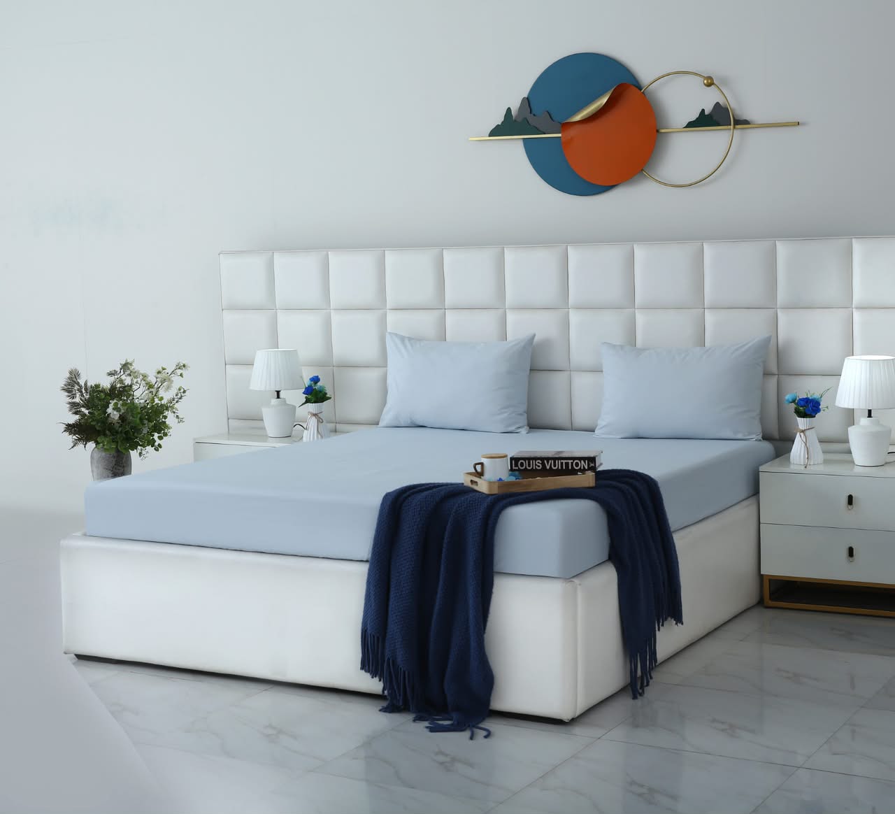 Fitted Bed Sheet- PFT002 Fitted Sheets Apricot