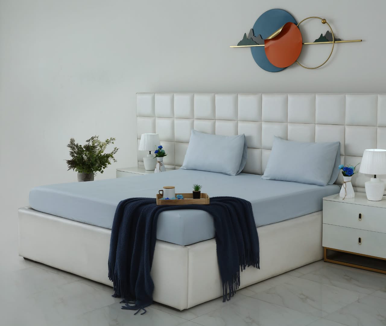 Fitted Bed Sheet- PFT002 Fitted Sheets Apricot