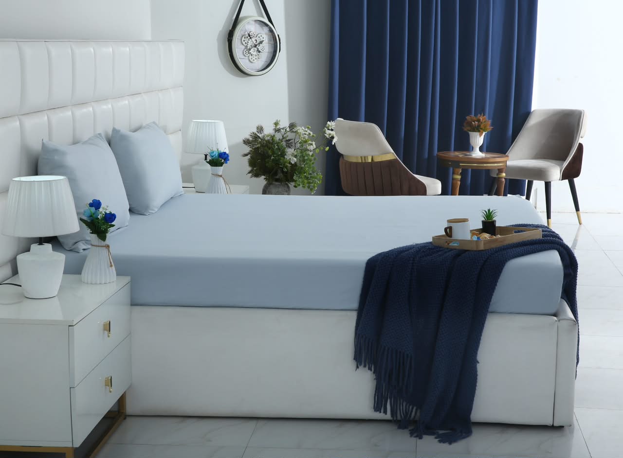 Fitted Bed Sheet- PFT002 Fitted Sheets Apricot