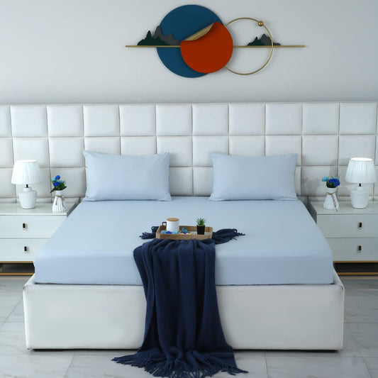 Fitted Bed Sheet- PFT002 Fitted Sheets Apricot
