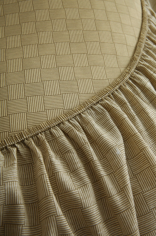Fitted Bed Sheet- FT007 Fitted Sheets Apricot