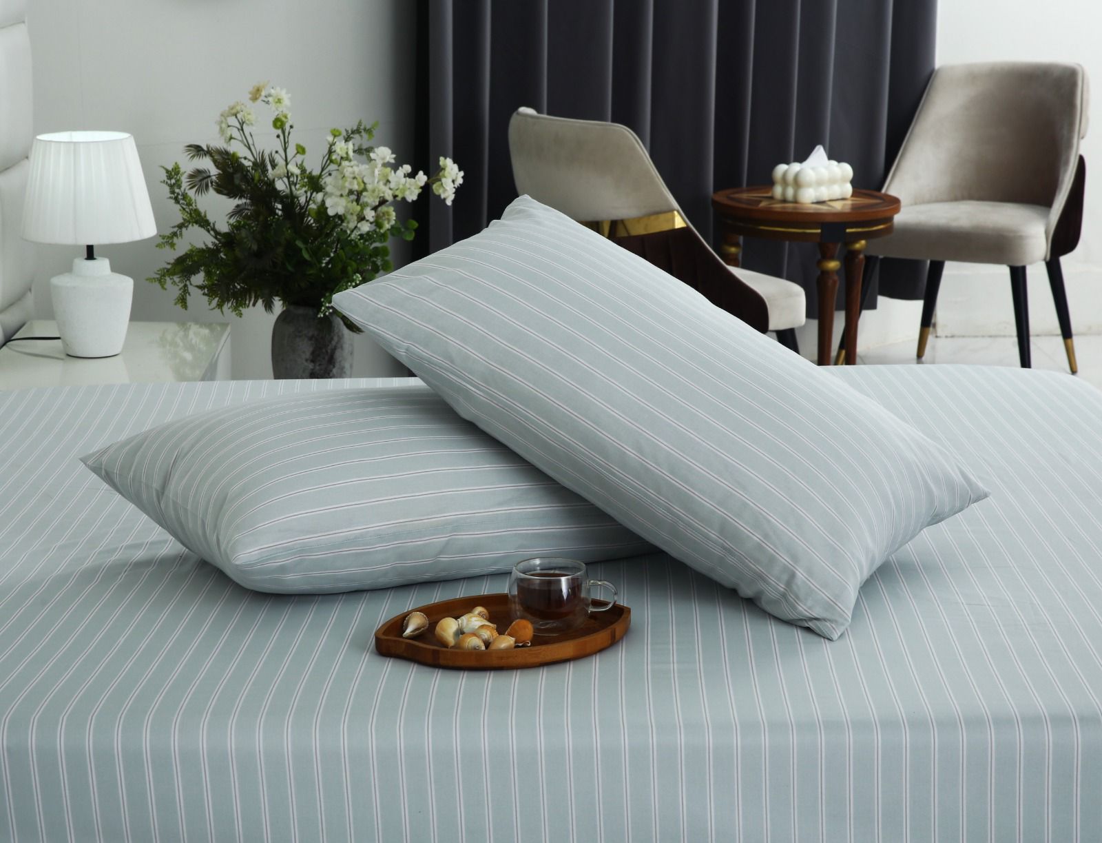 Fitted Bed Sheet- PFT009 Fitted Sheets Apricot