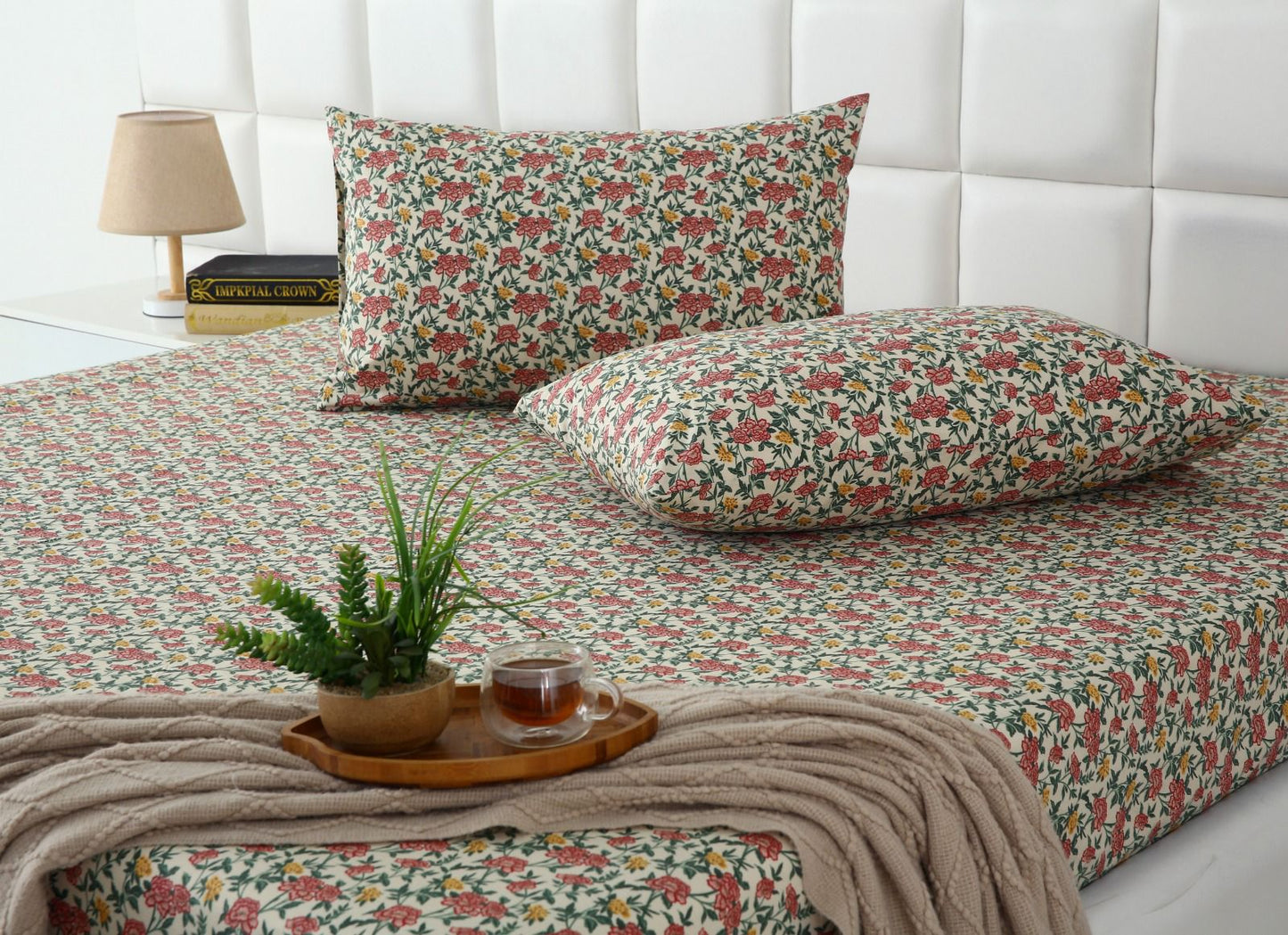 Percale Fitted Bed Sheet- PFL003