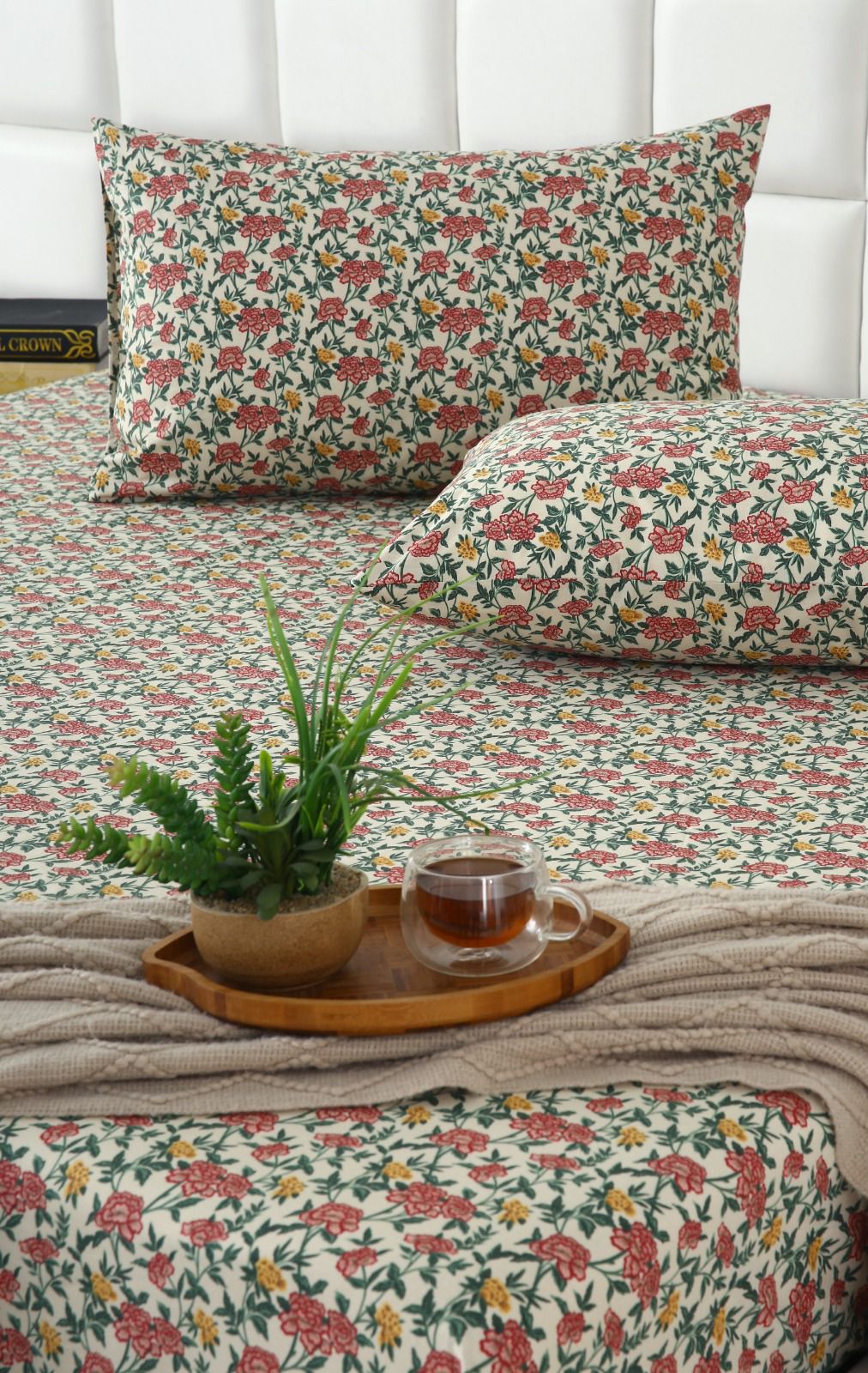 Percale Fitted Bed Sheet- PFL003