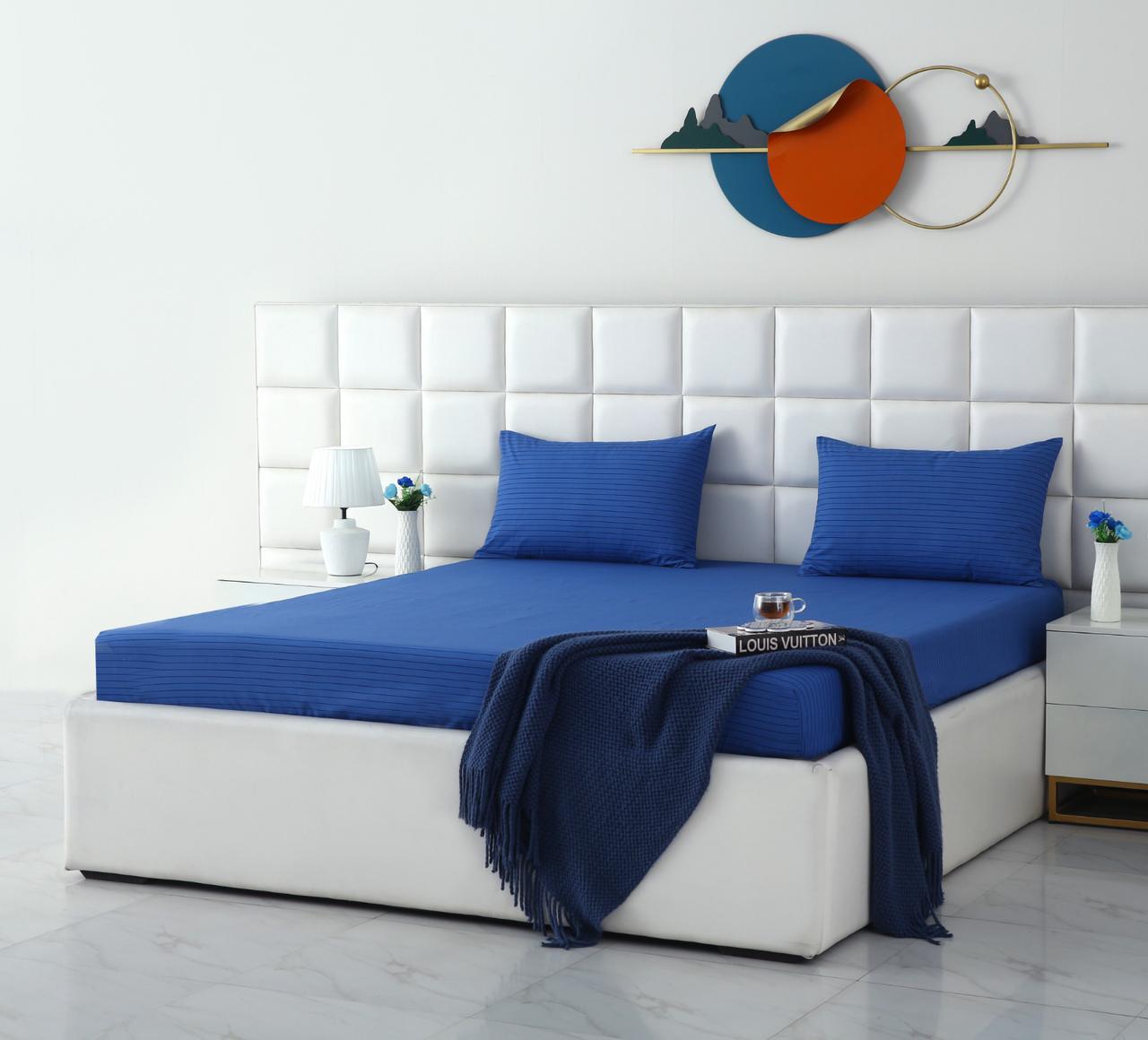 Fitted Bed Sheet- PFT013 Fitted Sheets Apricot