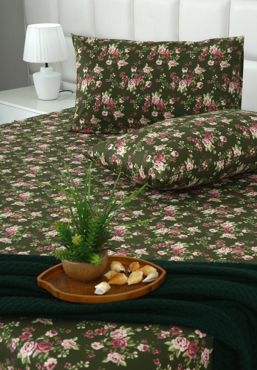 Percale Fitted Bed Sheet- PFL001