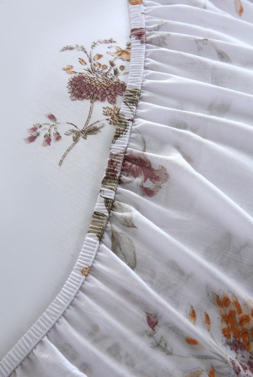 Fitted Bed Sheet- PFT016 Fitted Sheets Apricot
