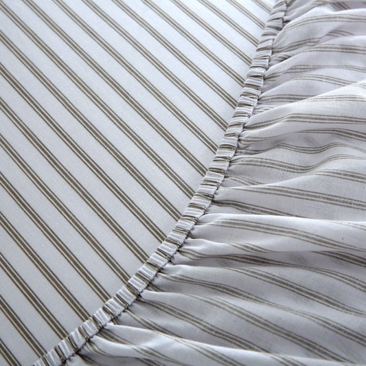 Fitted Bed Sheet- PFT014 Fitted Sheets Apricot