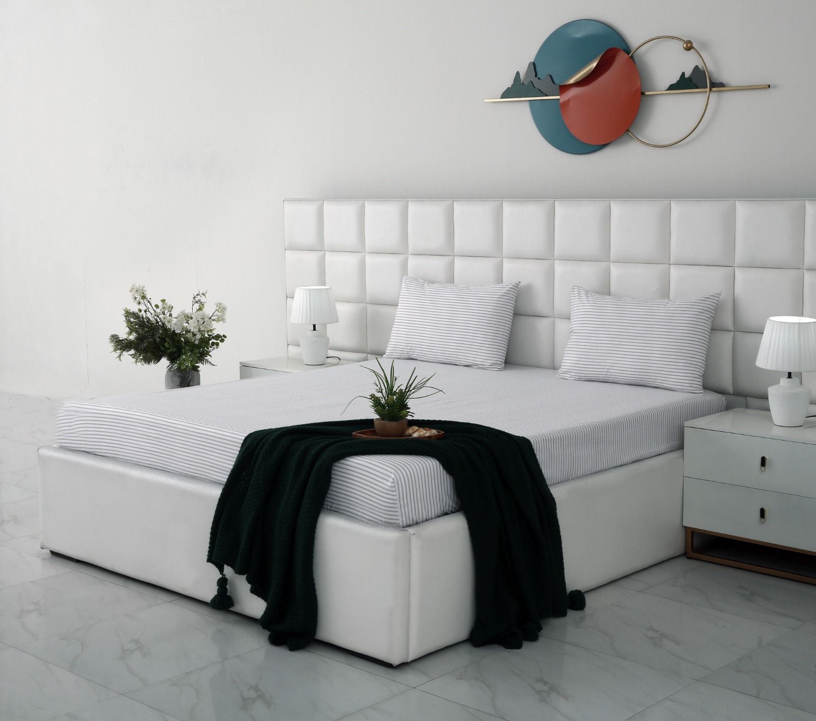 Fitted Bed Sheet- PFT014 Fitted Sheets Apricot