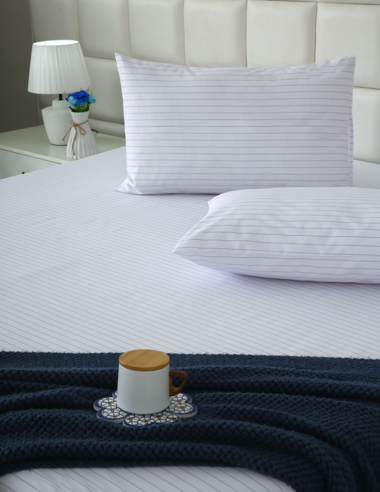 Fitted Bed Sheet- PFT015 Fitted Sheets Apricot