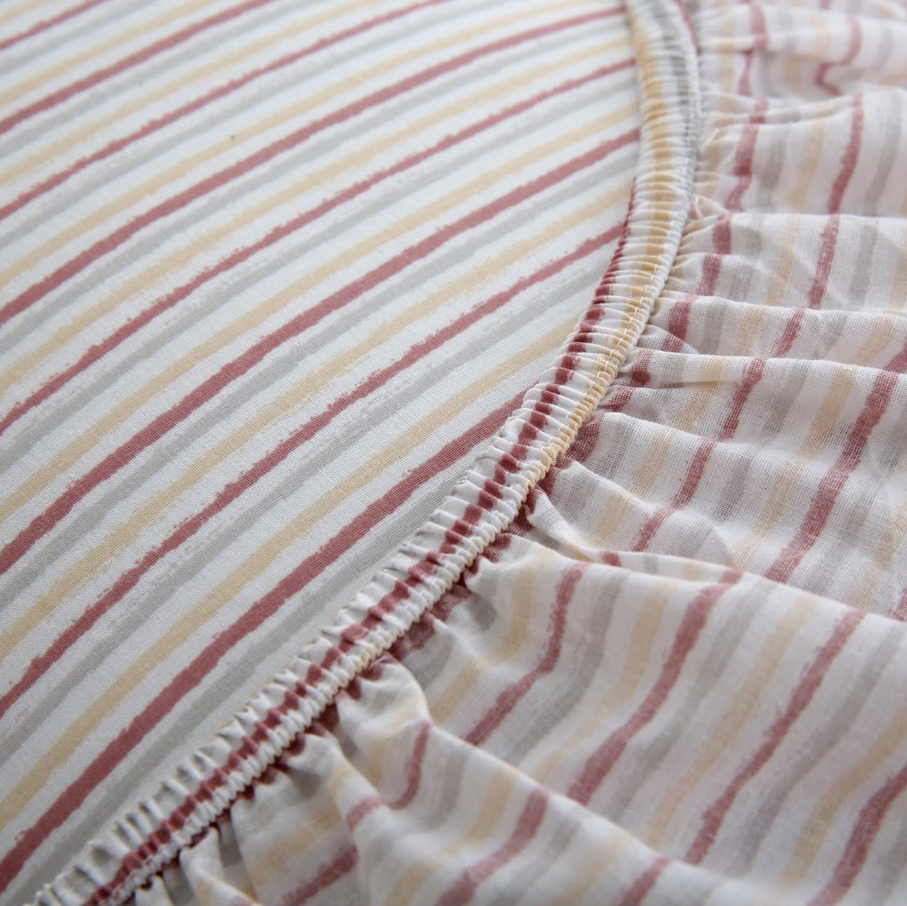Fitted Bed Sheet- PFT0270 Fitted Sheets Apricot