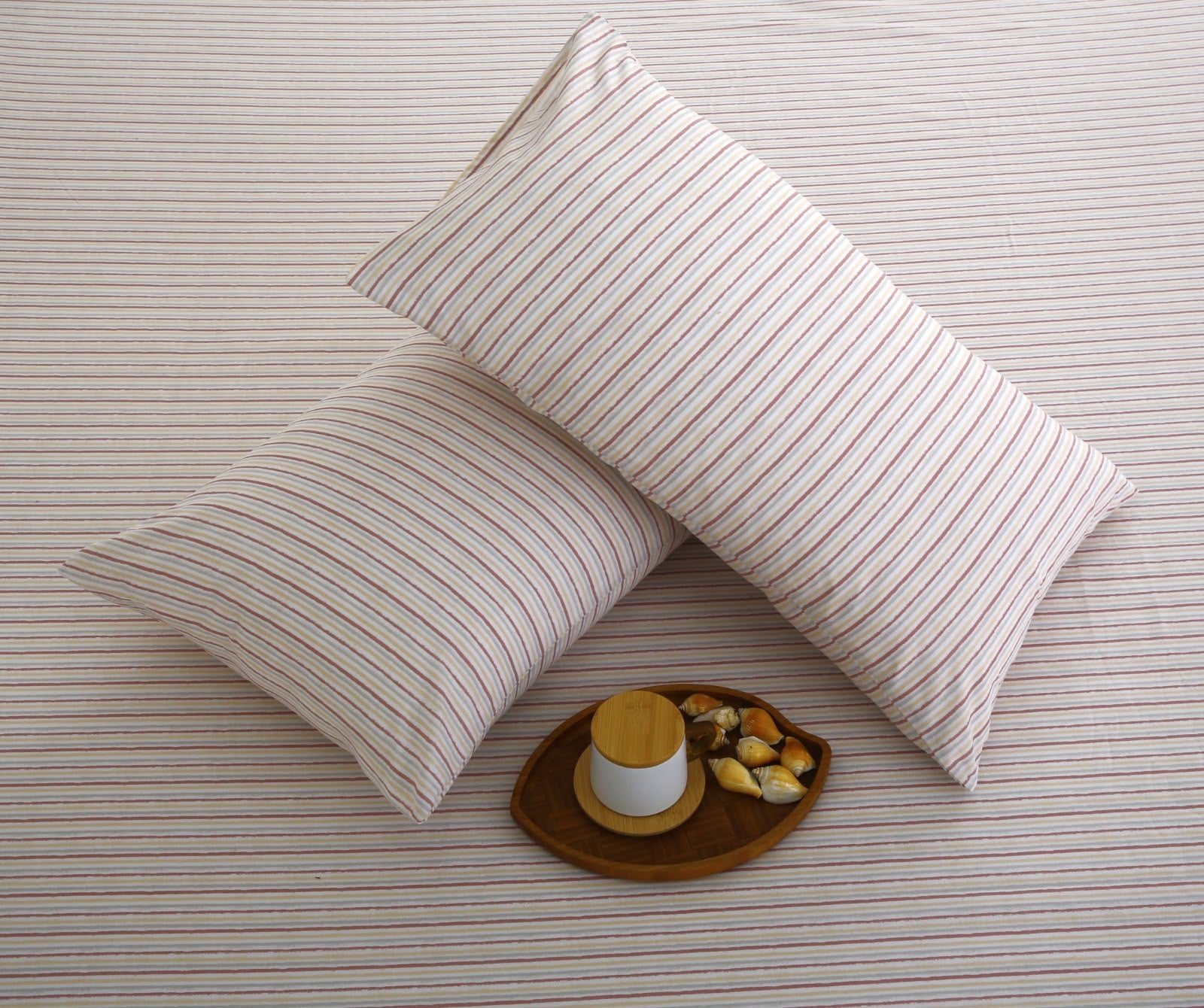 Fitted Bed Sheet- PFT0270 Fitted Sheets Apricot
