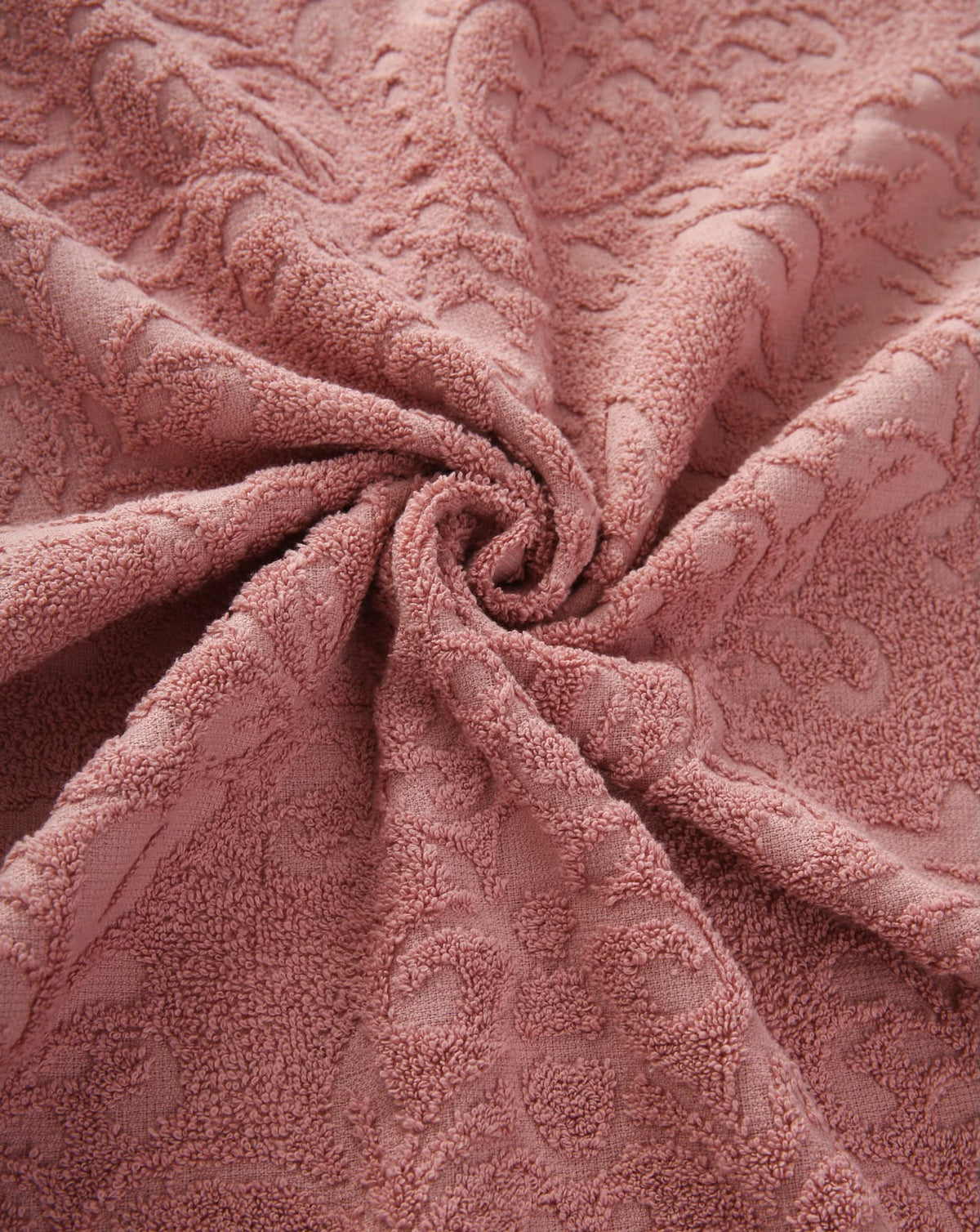 1 PC 100% Cotton Face Towel (10259)- Dusty Pink