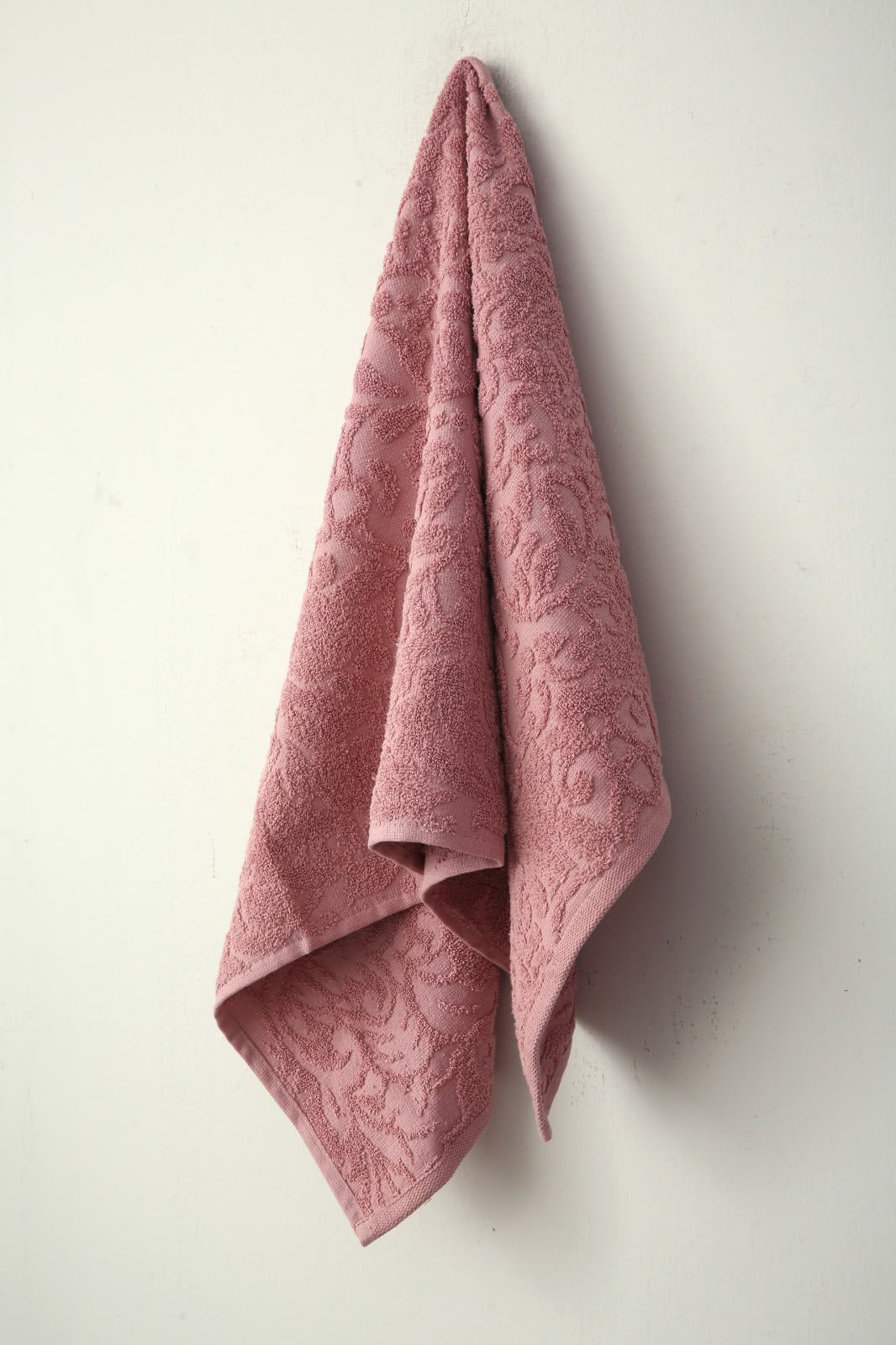 1 PC 100% Cotton Face Towel (10259)- Dusty Pink