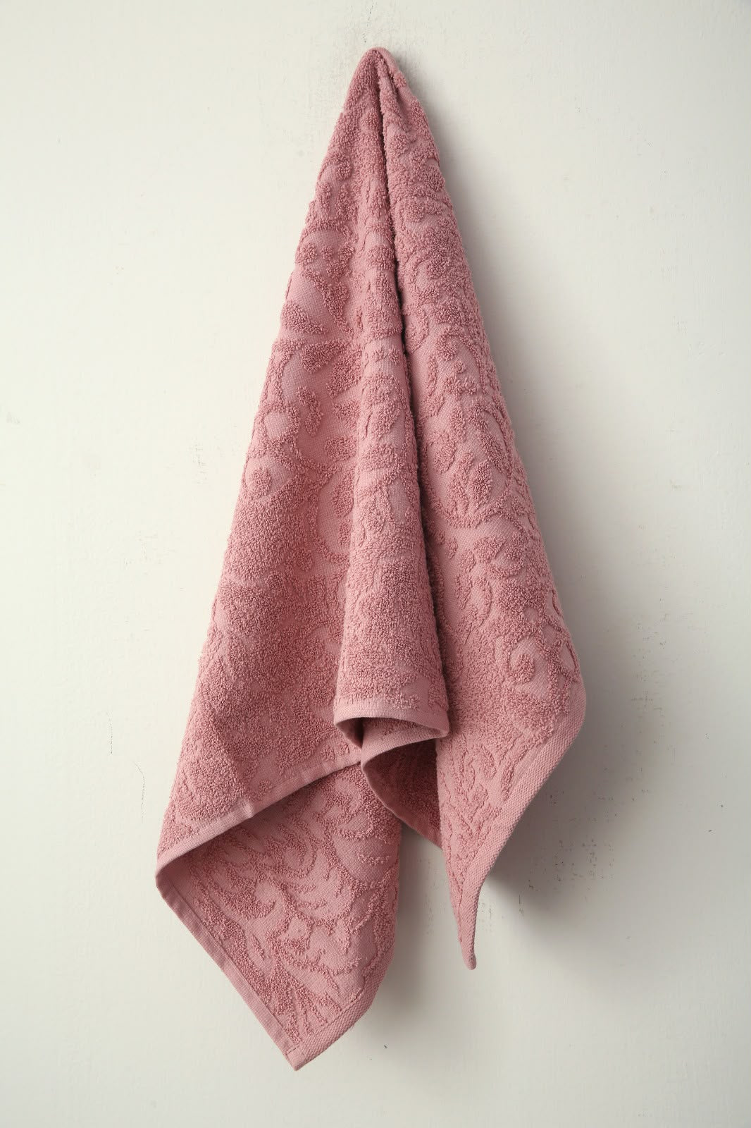 1 PC 100% Cotton Face Towel (10259)- Dusty Pink