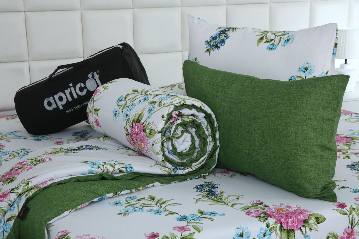 6 PCs Summer Comforter Set- COM006 Bed Spread Apricot