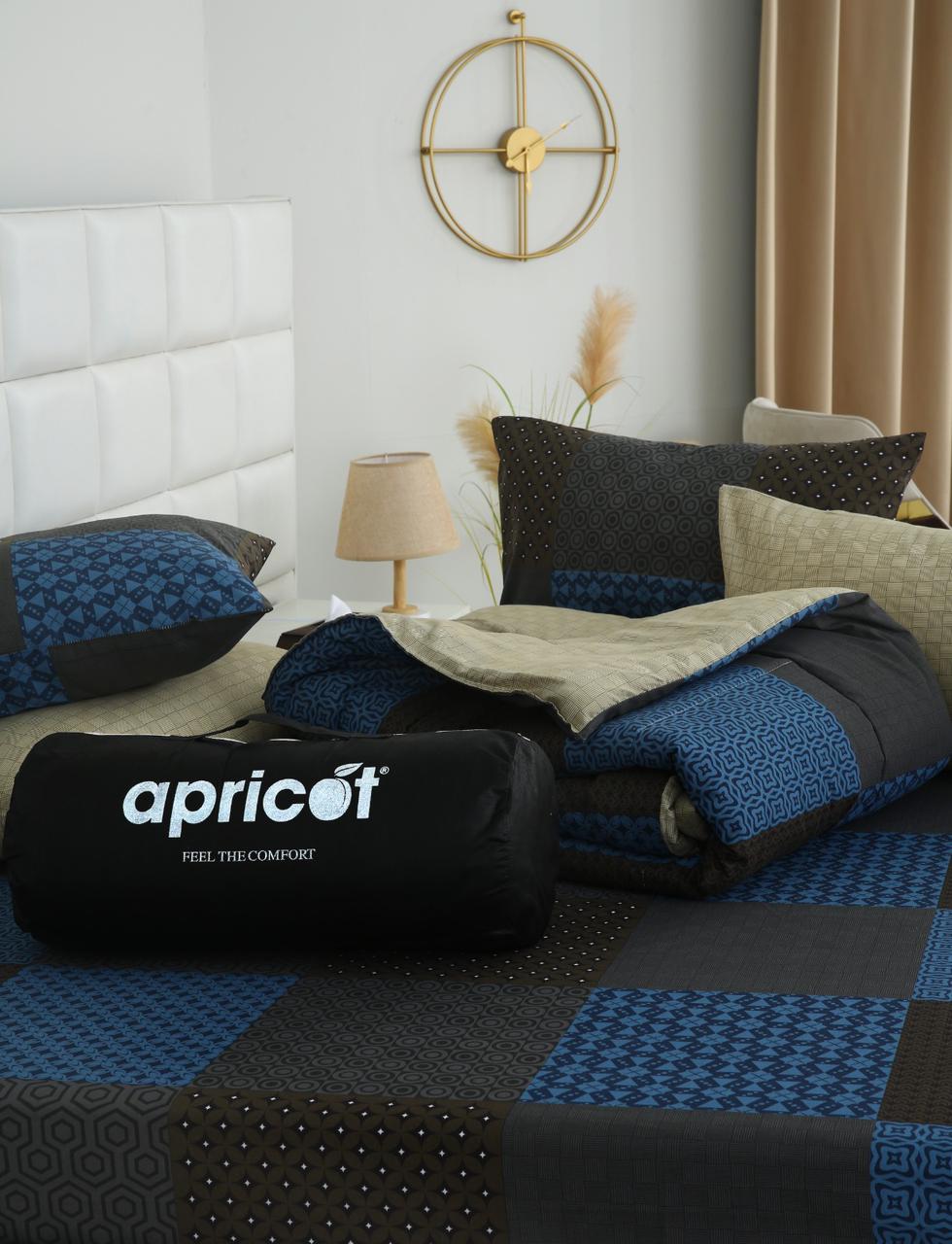 6 PCs Summer Comforter Set- COM001 Bed Spread Apricot