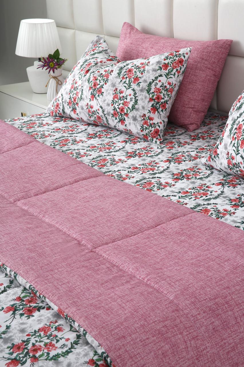 6 PCs Summer Comforter Set- COM005 Bed Spread Apricot