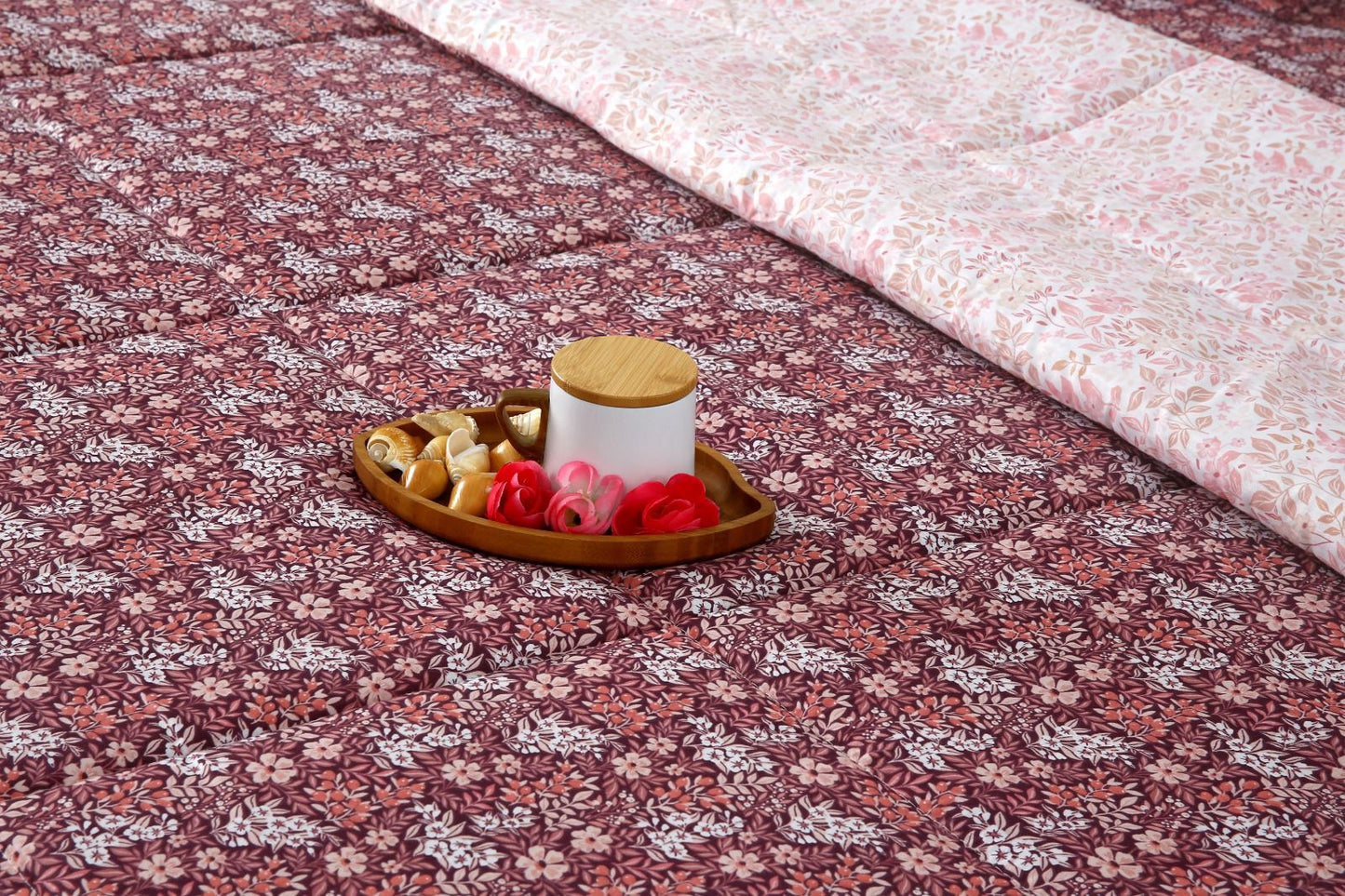 6 PCs Summer Comforter Set- COM003 Bed Spread Apricot