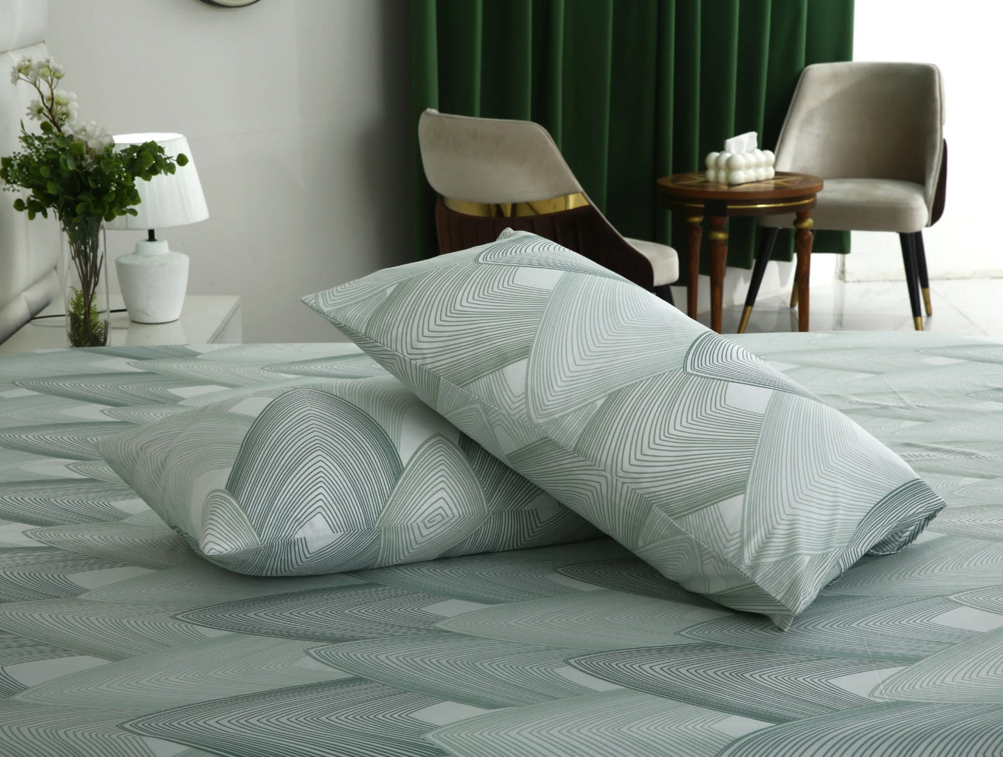 Fitted Bed Sheet- PFT0263 Fitted Sheets Apricot