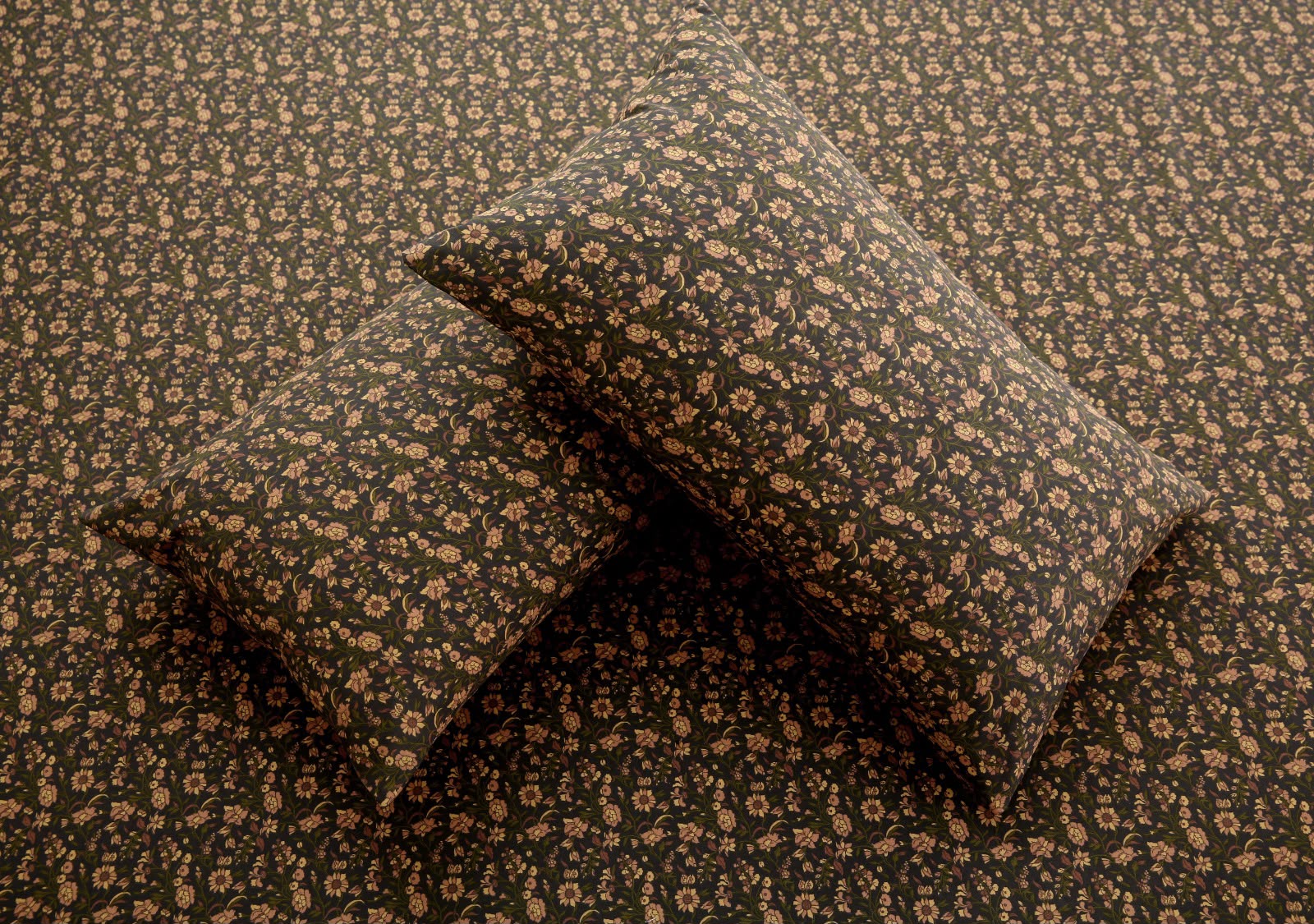3 PCs Double Bed Sheet With Same Packing- Coral Spice BED SHEET Apricot