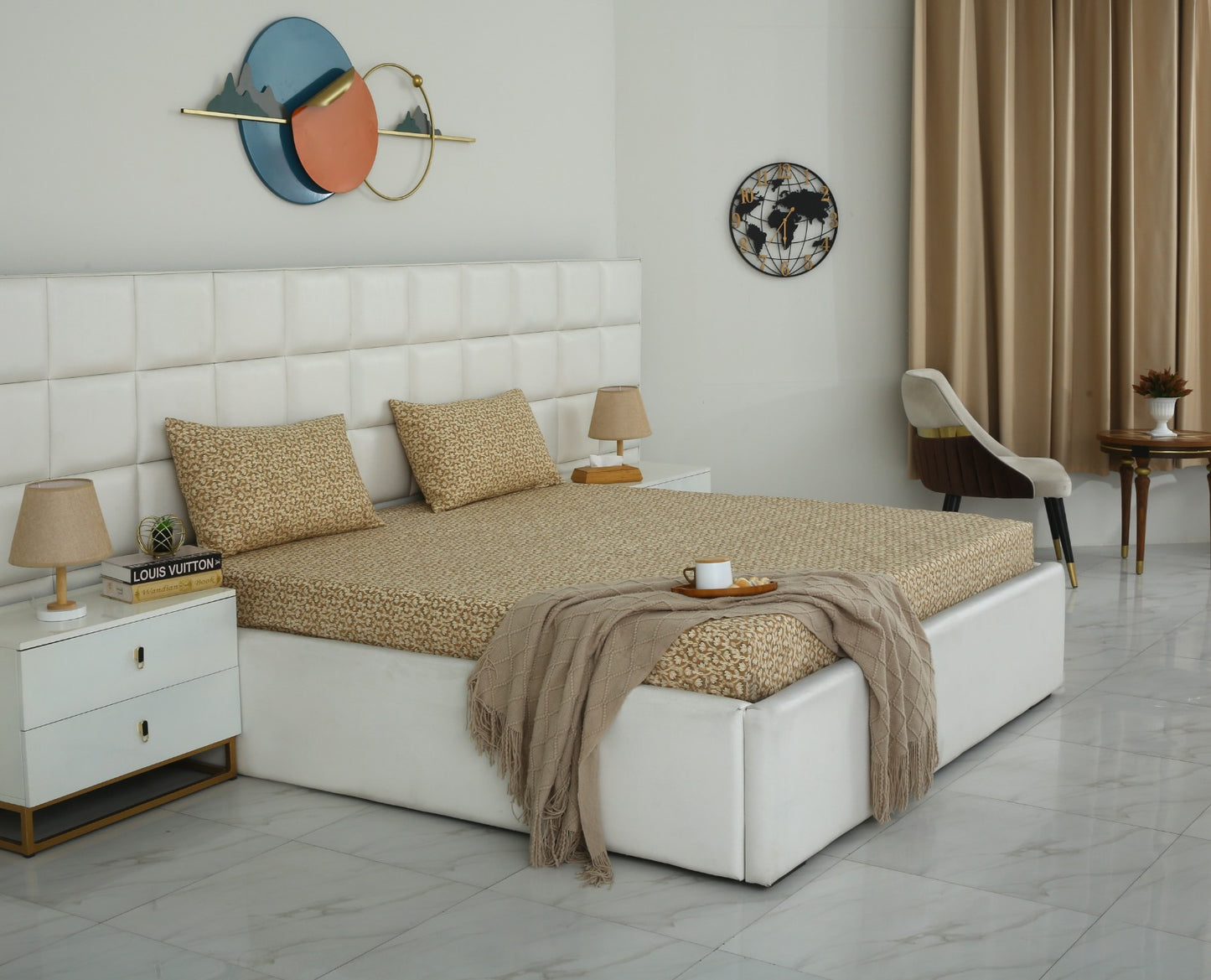 Fitted Bed Sheet- PFT0283